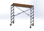 7 Rung Folding /Platform/Casters — part 9289-06